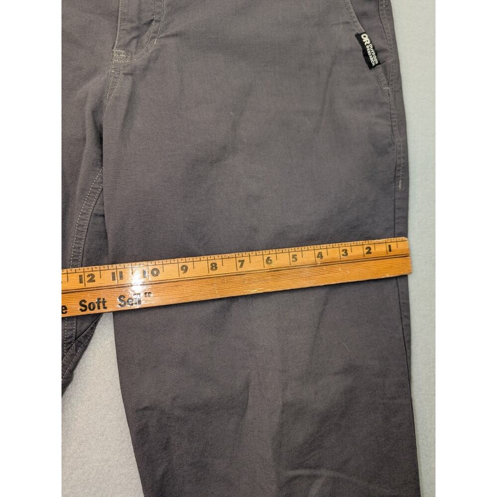 Outdoor Research Canvas Pants Mens 36x32 Charcoal Gray Straight Leg Stretch - Picture 6 of 15